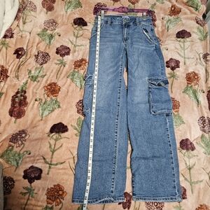 SO Women's Wide Leg Blue Jeans